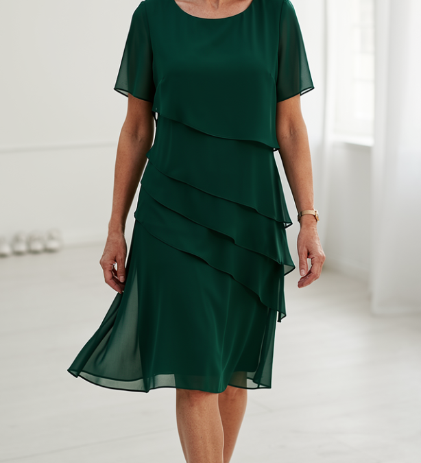 Denisa | Elegantní midi šaty s volány