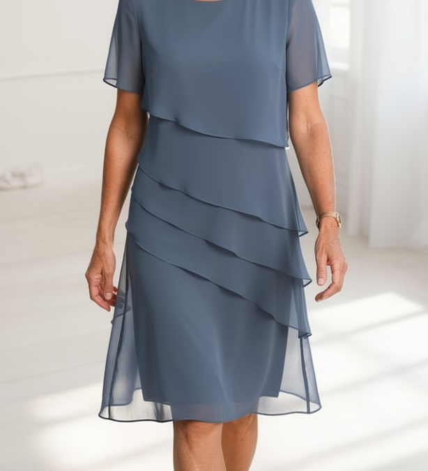 Denisa | Elegantní midi šaty s volány
