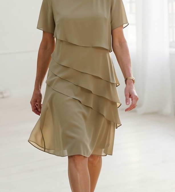 Denisa | Elegantní midi šaty s volány