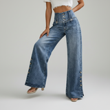 Iveta | Džíny Wide Leg S Vysokým Pasem