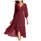Kristýna | Elegantní midi šaty s asymetrickou sukní