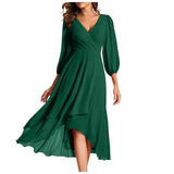 Kristýna | Elegantní midi šaty s asymetrickou sukní