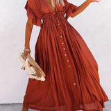 Karolína | Splývavé boho maxi šaty