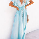Karolína | Splývavé boho maxi šaty