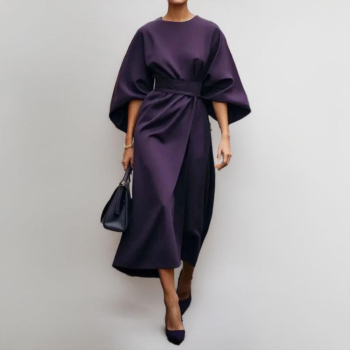 Zuzana | Elegantní maxi šaty s kimono rukávy