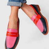 Běla | Elegantní Barevné Mokasíny Color Block