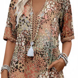 Vendula | Boho midi šaty se vzorem